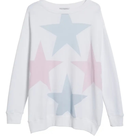 Wildfox Couture Star-Crossed Road Trip Sweatshirt Star Print Oversized S & M NWT - Picture 12 of 13